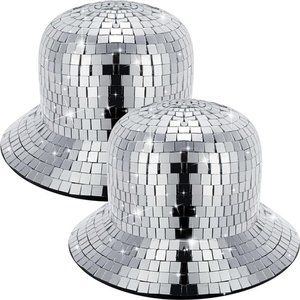 Discoball bucket hat